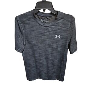 Under Armour Threadborne‎ HeatGear Fitted Athletic Shirt Mens Medium Gray
